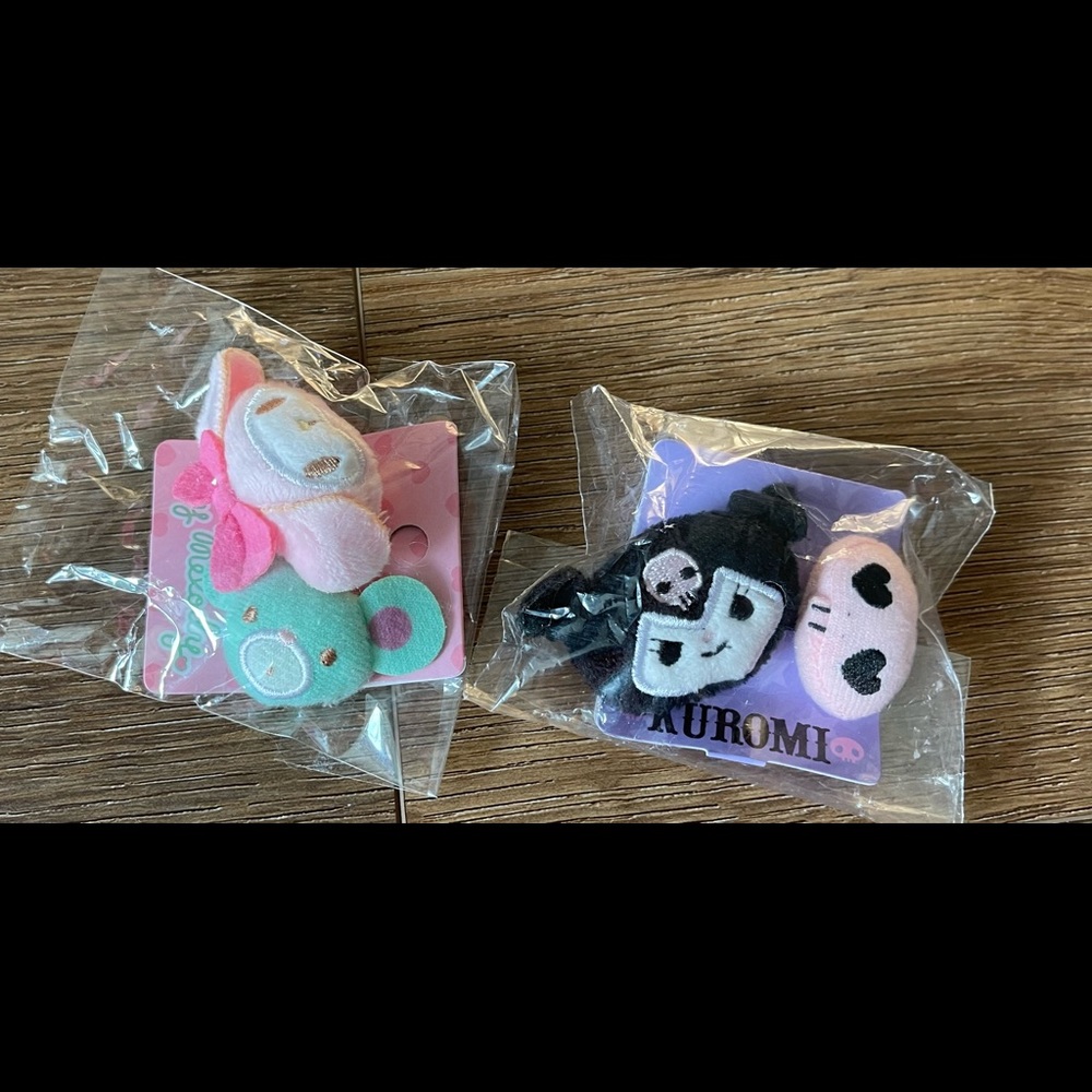 MY MELODY & KUROMI-NWT Hair Ties-2 Included